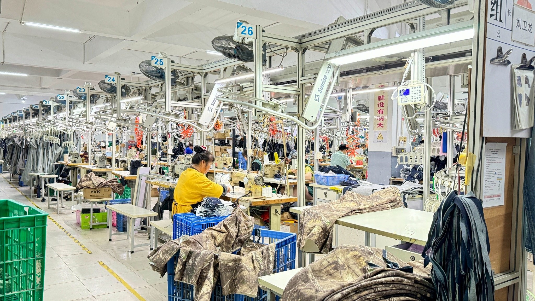Guangdong Shunde Leka Clothing Design Co., Ltd Fabrik Produktionslinie