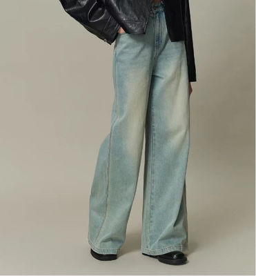 Lose-Fit-Breitbein-Design mit mittlerer, hoher Taille