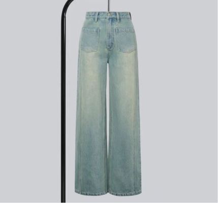 Lose-Fit-Breitbein-Design mit mittlerer, hoher Taille