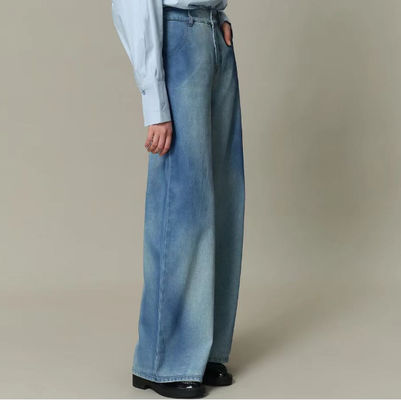 Lose-Fit-Breitbein-Design mit mittlerer, hoher Taille