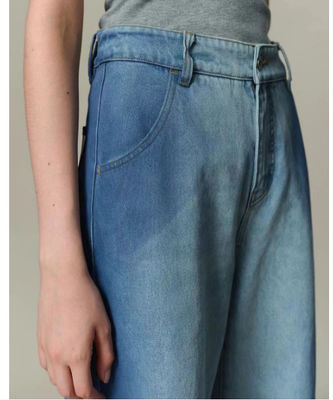 Lose-Fit-Breitbein-Design mit mittlerer, hoher Taille