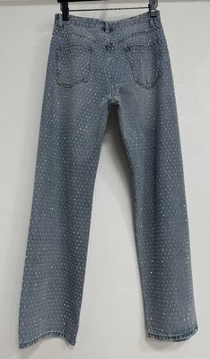 Modische Strassverzierungen Gerade Jeans für ein auffälliges Aussehen