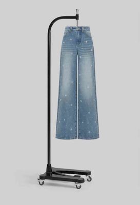 Breitbein Jeans mit hoher Taille für eine klassische und schmeichelhafte Silhouette
