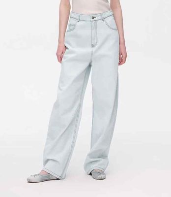 Bananenschnitt geschwungenes Design schmeichelhaft gerade Bein Jeans verschiedene Körpertypen