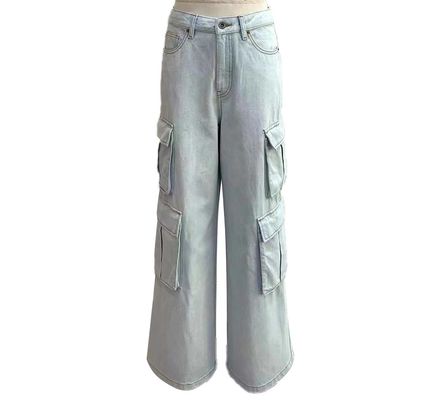 Breitbeinige Jeans mit hoher Taille für eine schmeichelhafte Silhouette