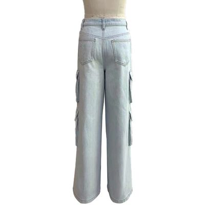 Breitbeinige Jeans mit hoher Taille für eine schmeichelhafte Silhouette