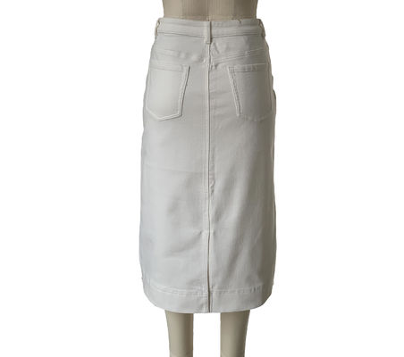 Denimrock mit hoher Taille, Jeansrock mit langer Taille, für eine schmeichelhafte und elegante Silhouette.